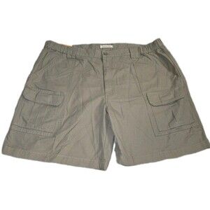 Savane Hiking Shorts Mens 42 Khaki Comfort Waist Tech Pocket Outdoor NWT UPF 30